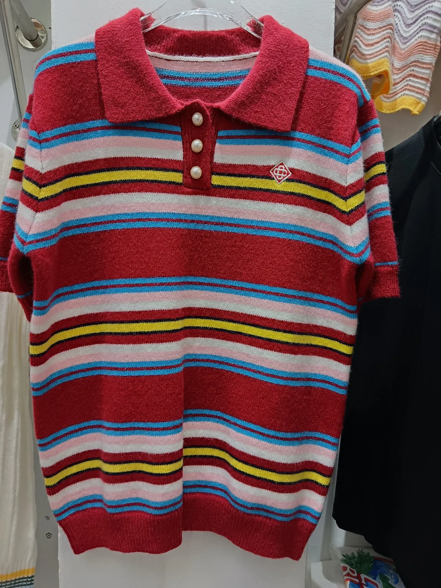 CASABLANCA Red Polo ，Size S.M.L.